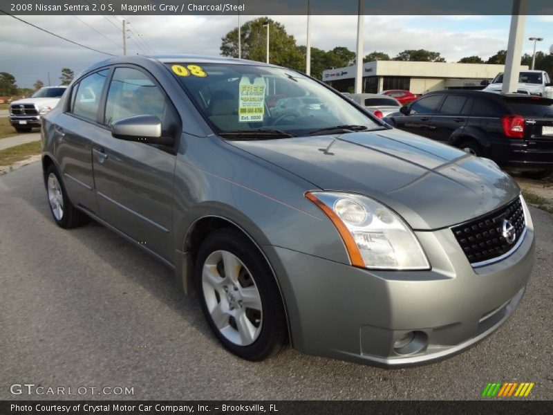 Magnetic Gray / Charcoal/Steel 2008 Nissan Sentra 2.0 S