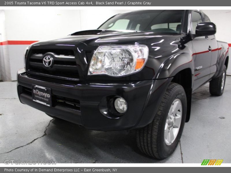 Black Sand Pearl / Graphite Gray 2005 Toyota Tacoma V6 TRD Sport Access Cab 4x4