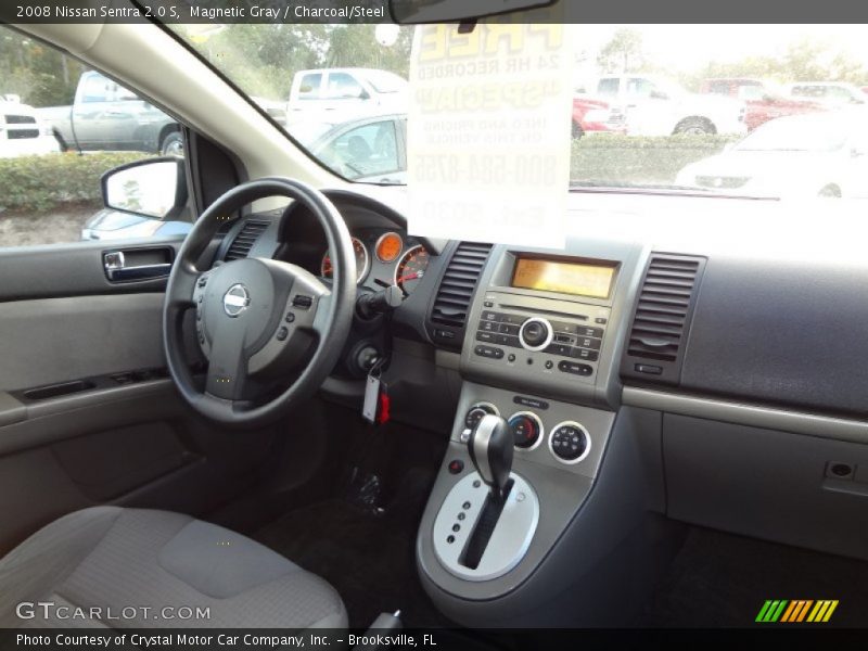 Magnetic Gray / Charcoal/Steel 2008 Nissan Sentra 2.0 S