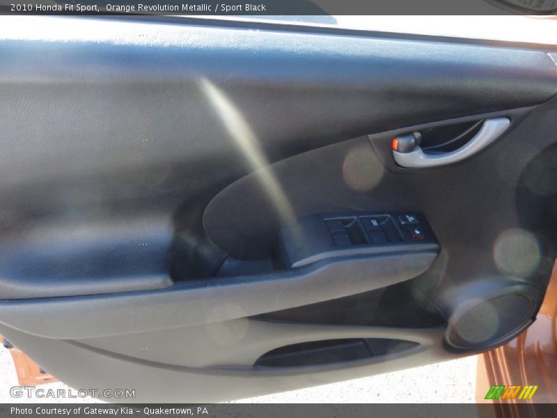 Orange Revolution Metallic / Sport Black 2010 Honda Fit Sport