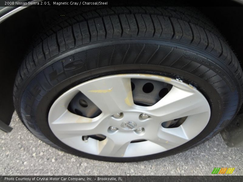 Magnetic Gray / Charcoal/Steel 2008 Nissan Sentra 2.0 S