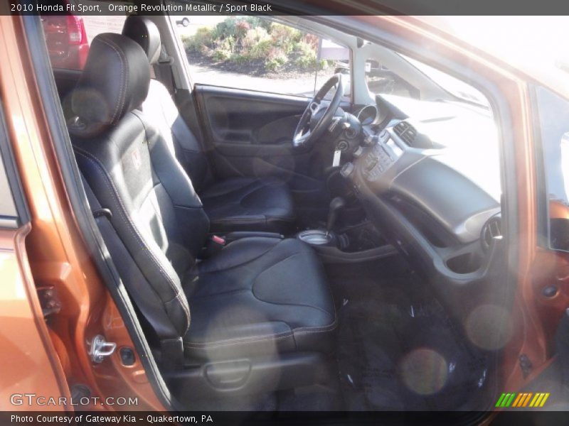 Orange Revolution Metallic / Sport Black 2010 Honda Fit Sport