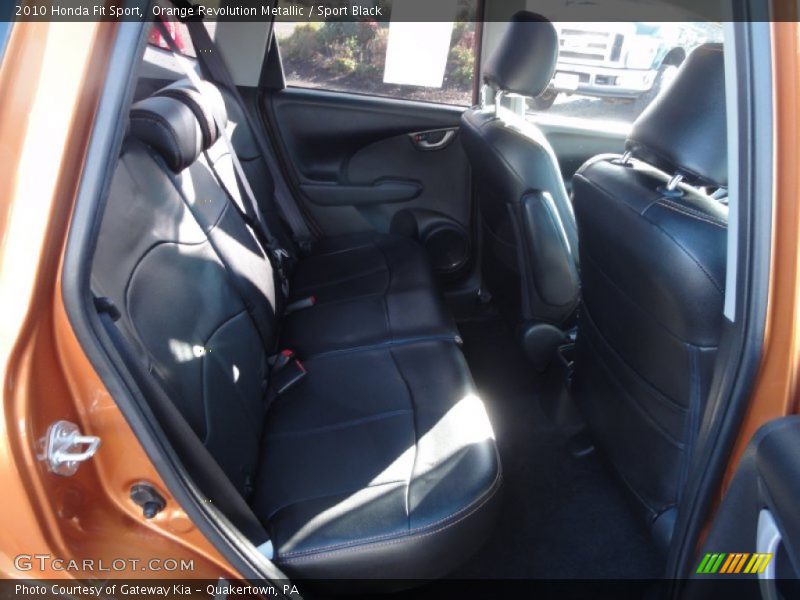 Orange Revolution Metallic / Sport Black 2010 Honda Fit Sport