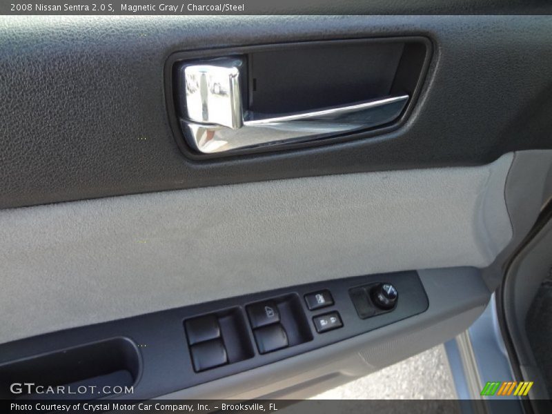 Magnetic Gray / Charcoal/Steel 2008 Nissan Sentra 2.0 S