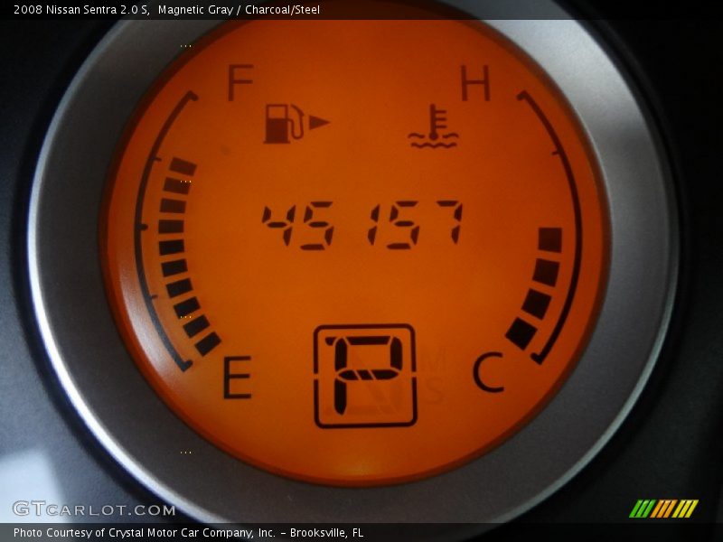 Magnetic Gray / Charcoal/Steel 2008 Nissan Sentra 2.0 S