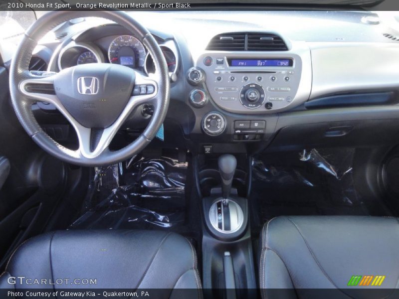 Orange Revolution Metallic / Sport Black 2010 Honda Fit Sport