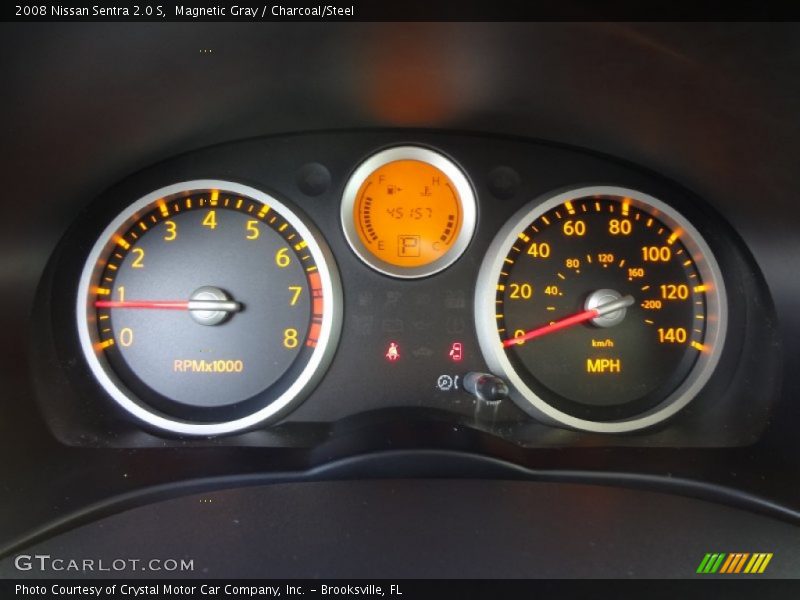 Magnetic Gray / Charcoal/Steel 2008 Nissan Sentra 2.0 S
