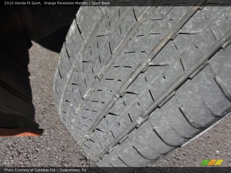 Orange Revolution Metallic / Sport Black 2010 Honda Fit Sport