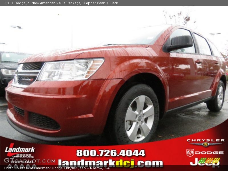 Copper Pearl / Black 2013 Dodge Journey American Value Package