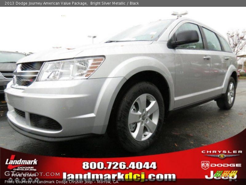 Bright Silver Metallic / Black 2013 Dodge Journey American Value Package