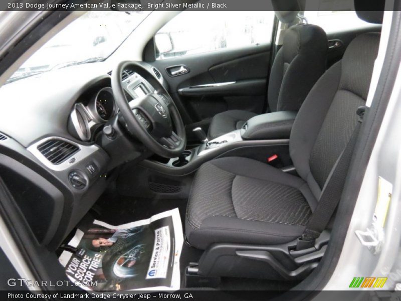 Bright Silver Metallic / Black 2013 Dodge Journey American Value Package