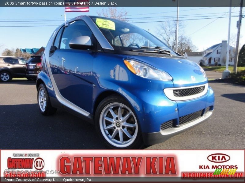 Blue Metallic / Design Black 2009 Smart fortwo passion coupe