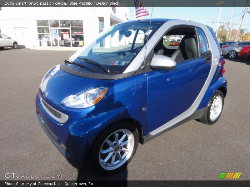 Blue Metallic / Design Black 2009 Smart fortwo passion coupe