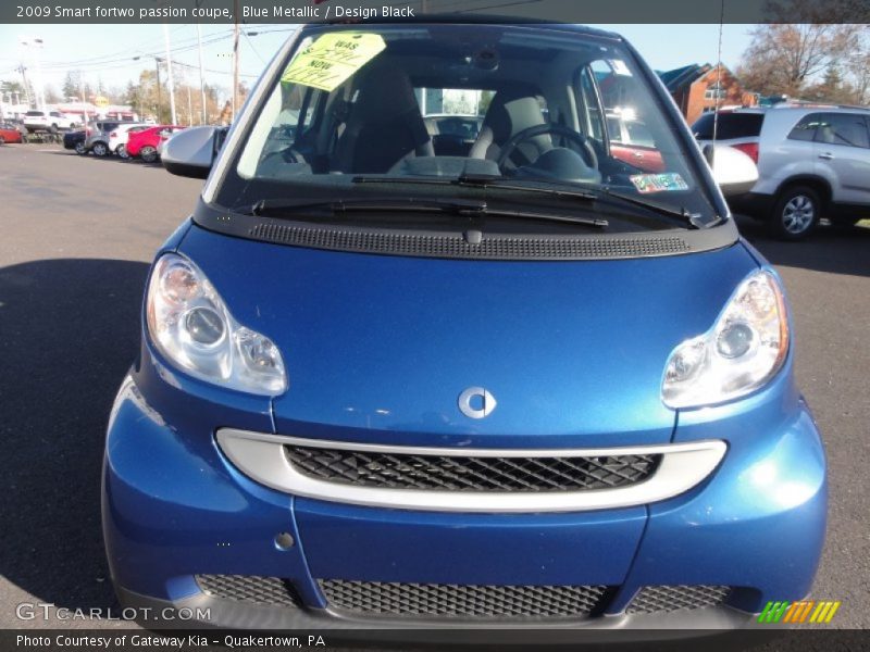 Blue Metallic / Design Black 2009 Smart fortwo passion coupe