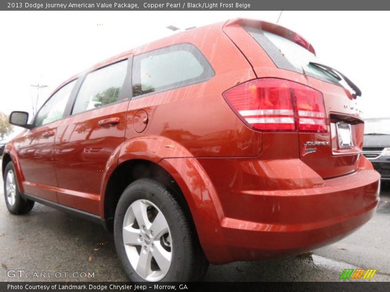 Copper Pearl / Black/Light Frost Beige 2013 Dodge Journey American Value Package