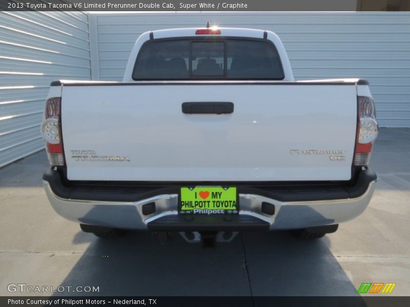 Super White / Graphite 2013 Toyota Tacoma V6 Limited Prerunner Double Cab