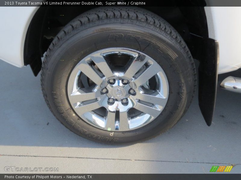 Super White / Graphite 2013 Toyota Tacoma V6 Limited Prerunner Double Cab