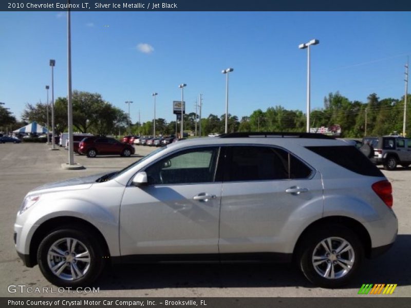 Silver Ice Metallic / Jet Black 2010 Chevrolet Equinox LT