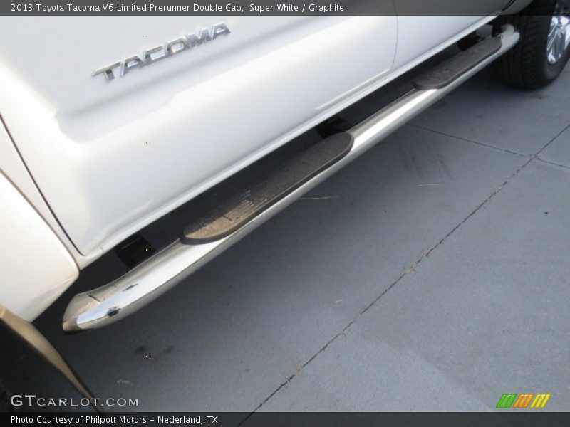 Super White / Graphite 2013 Toyota Tacoma V6 Limited Prerunner Double Cab