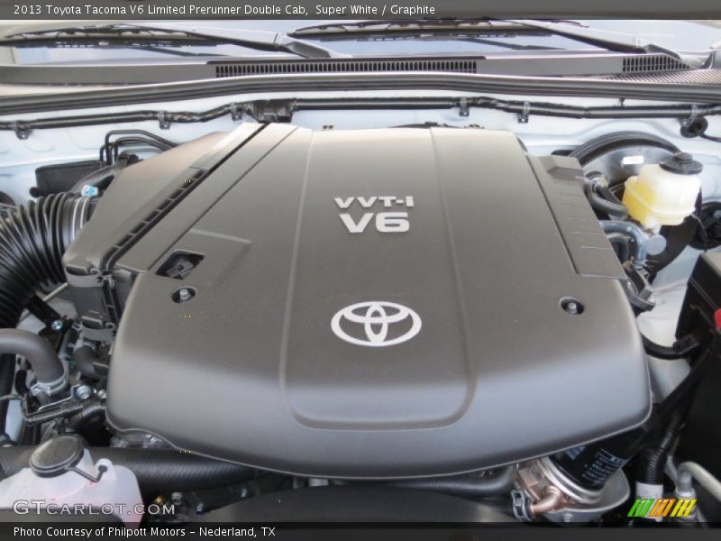 Super White / Graphite 2013 Toyota Tacoma V6 Limited Prerunner Double Cab