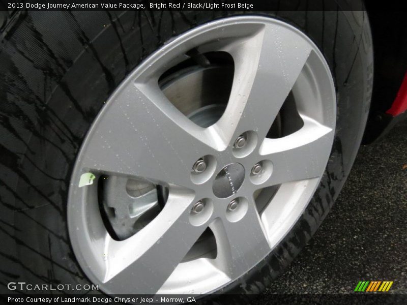 Bright Red / Black/Light Frost Beige 2013 Dodge Journey American Value Package
