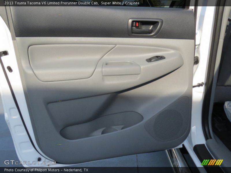 Super White / Graphite 2013 Toyota Tacoma V6 Limited Prerunner Double Cab