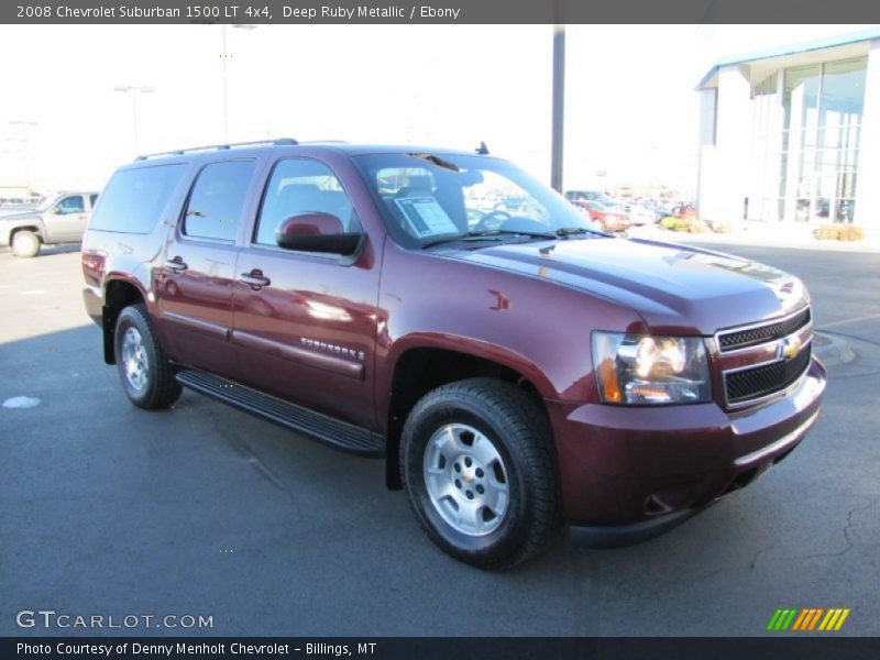 Deep Ruby Metallic / Ebony 2008 Chevrolet Suburban 1500 LT 4x4