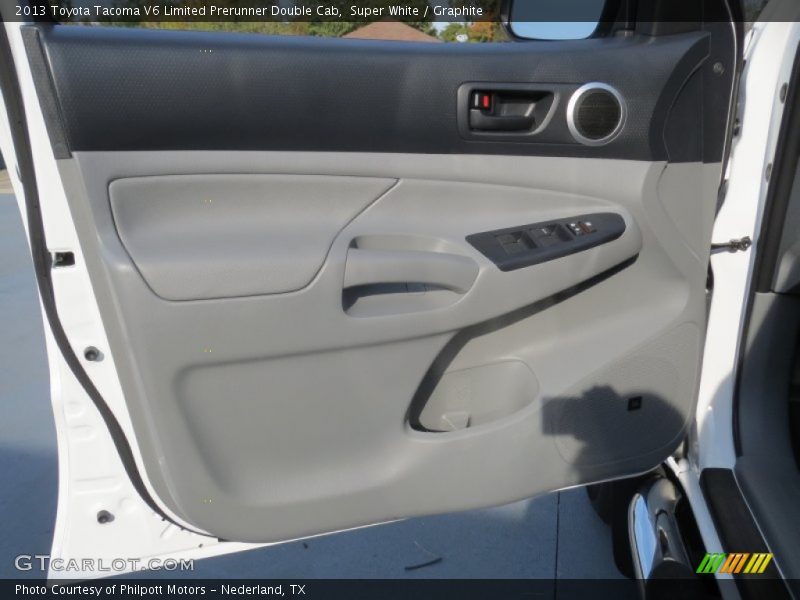Super White / Graphite 2013 Toyota Tacoma V6 Limited Prerunner Double Cab