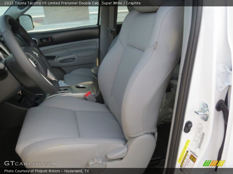 Super White / Graphite 2013 Toyota Tacoma V6 Limited Prerunner Double Cab