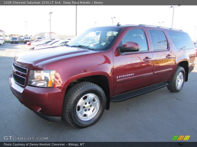 Deep Ruby Metallic / Ebony 2008 Chevrolet Suburban 1500 LT 4x4