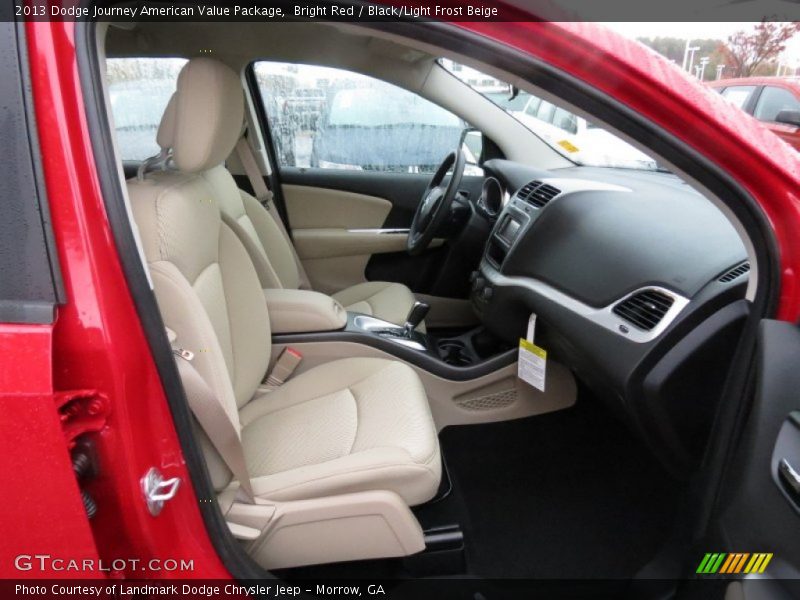 Bright Red / Black/Light Frost Beige 2013 Dodge Journey American Value Package