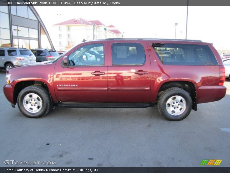 Deep Ruby Metallic / Ebony 2008 Chevrolet Suburban 1500 LT 4x4
