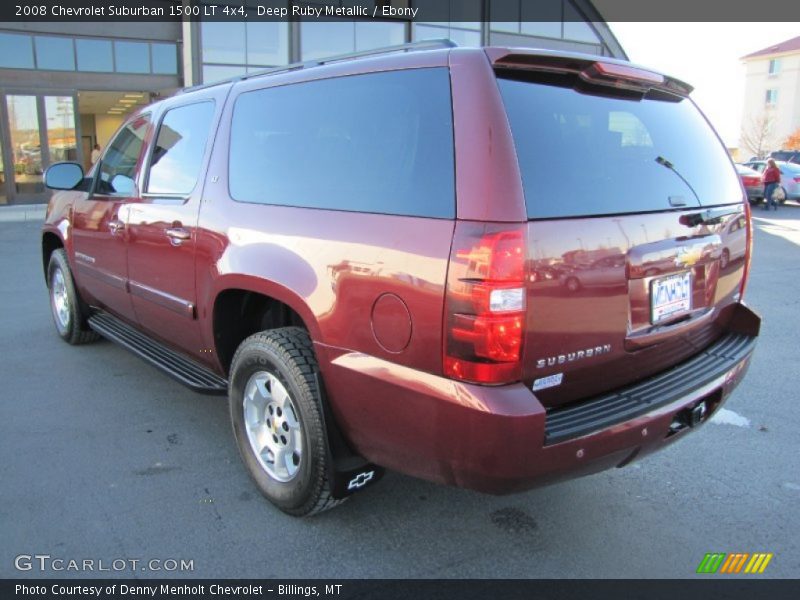 Deep Ruby Metallic / Ebony 2008 Chevrolet Suburban 1500 LT 4x4