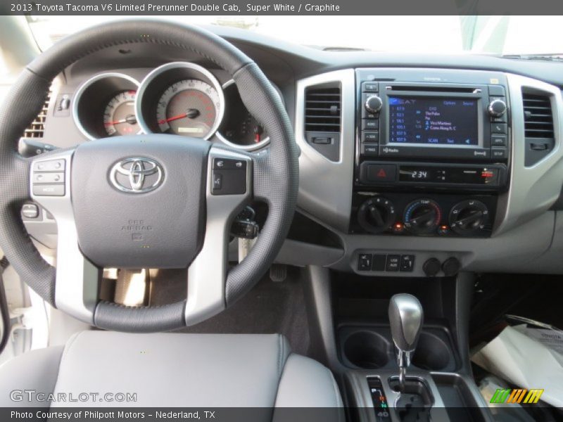 Super White / Graphite 2013 Toyota Tacoma V6 Limited Prerunner Double Cab