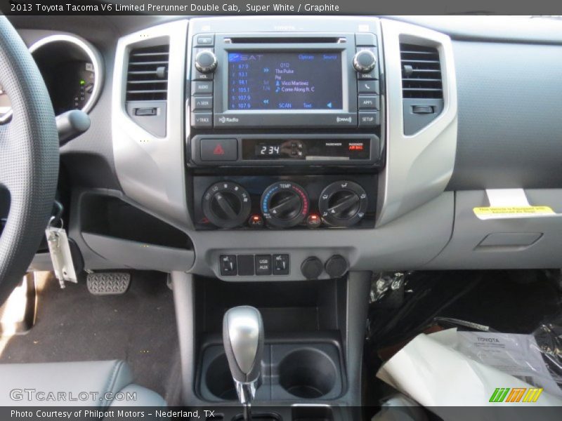 Super White / Graphite 2013 Toyota Tacoma V6 Limited Prerunner Double Cab