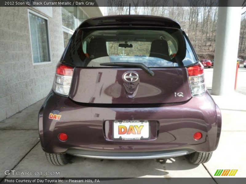 Black Currant Metallic / Dark Gray 2012 Scion iQ