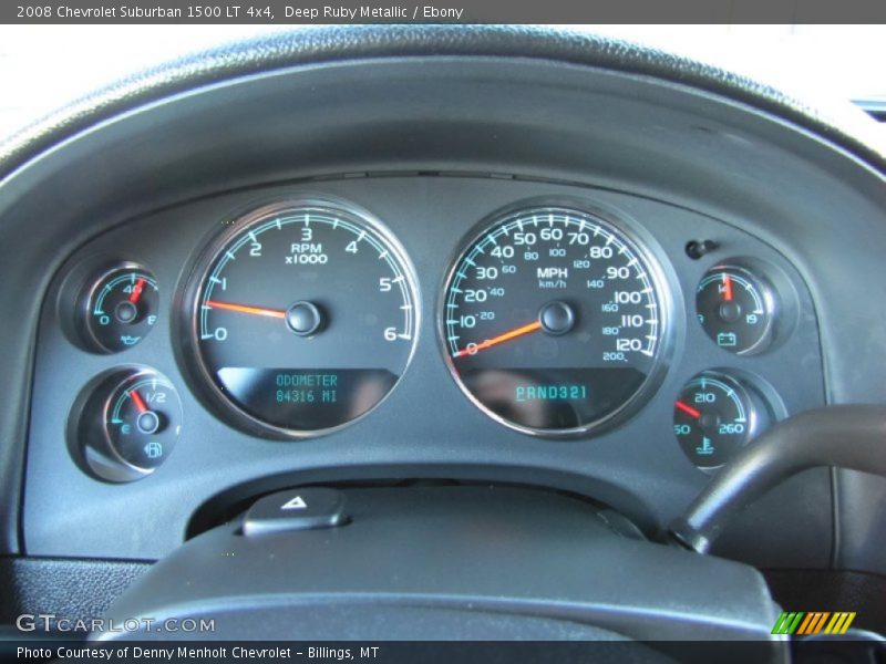 Deep Ruby Metallic / Ebony 2008 Chevrolet Suburban 1500 LT 4x4