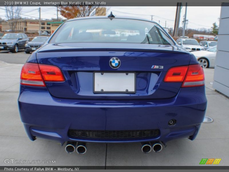 Interlagos Blue Metallic / Black Novillo 2010 BMW M3 Coupe
