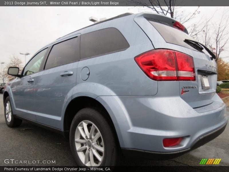 Winter Chill Pearl / Black/Light Frost Beige 2013 Dodge Journey SXT