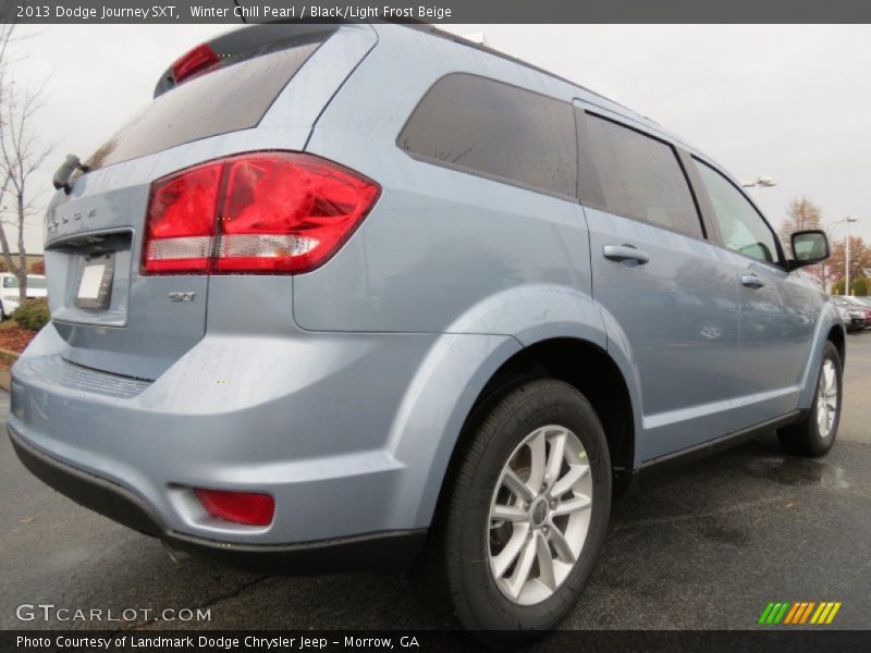 Winter Chill Pearl / Black/Light Frost Beige 2013 Dodge Journey SXT