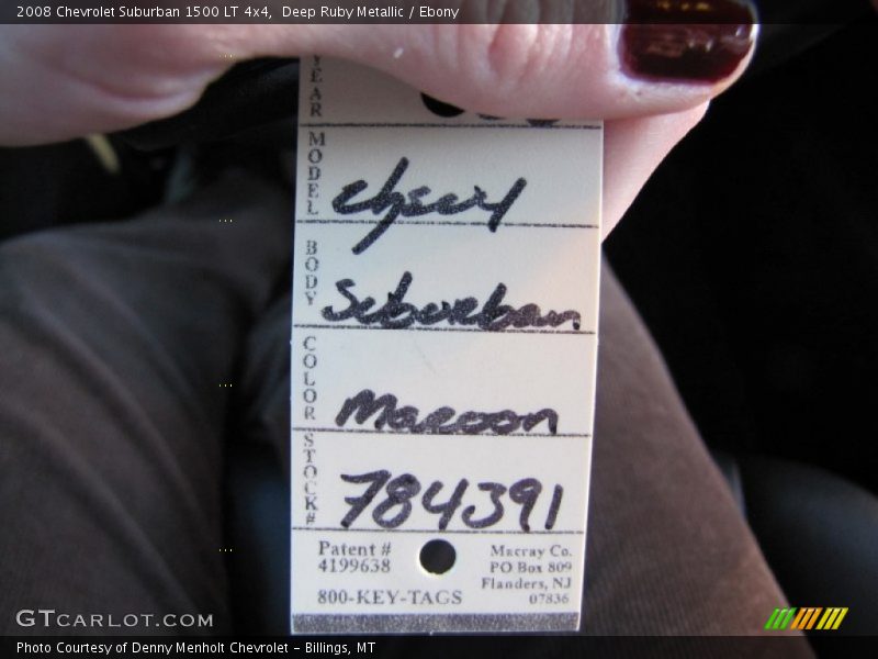 Deep Ruby Metallic / Ebony 2008 Chevrolet Suburban 1500 LT 4x4