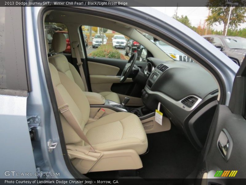 Winter Chill Pearl / Black/Light Frost Beige 2013 Dodge Journey SXT
