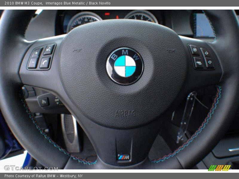 Interlagos Blue Metallic / Black Novillo 2010 BMW M3 Coupe