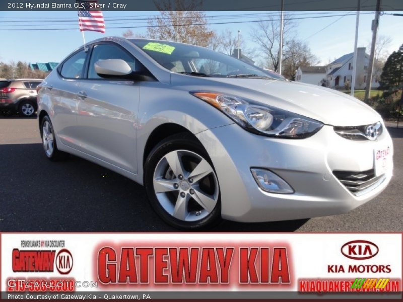 Silver / Gray 2012 Hyundai Elantra GLS