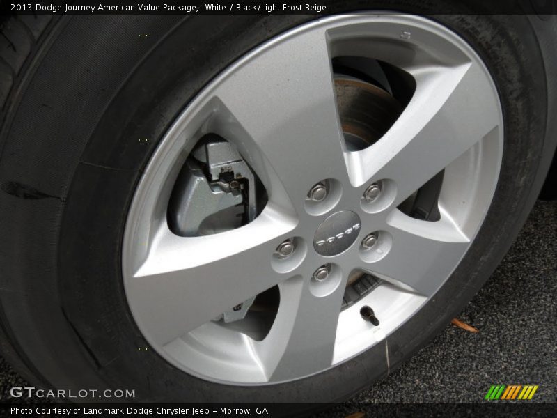 White / Black/Light Frost Beige 2013 Dodge Journey American Value Package