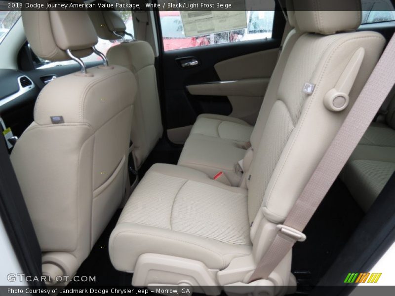 White / Black/Light Frost Beige 2013 Dodge Journey American Value Package