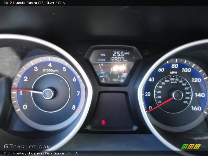 Silver / Gray 2012 Hyundai Elantra GLS