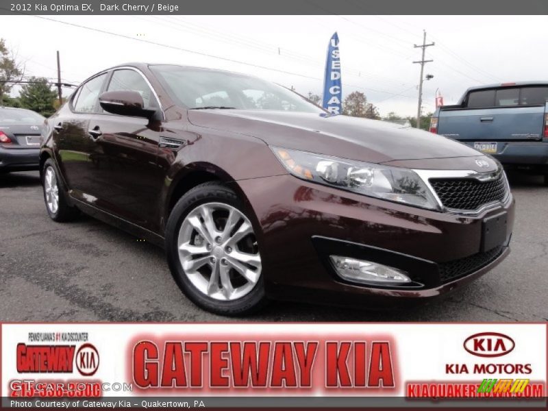 Dark Cherry / Beige 2012 Kia Optima EX