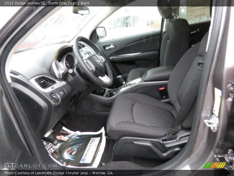Storm Gray Pearl / Black 2013 Dodge Journey SE