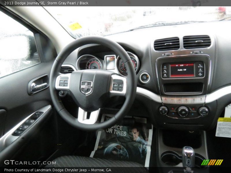 Storm Gray Pearl / Black 2013 Dodge Journey SE